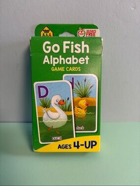 Go Fish Alphabet Game Cards, Kids Go Fish Card Game, Age 4+, Kids Card Game